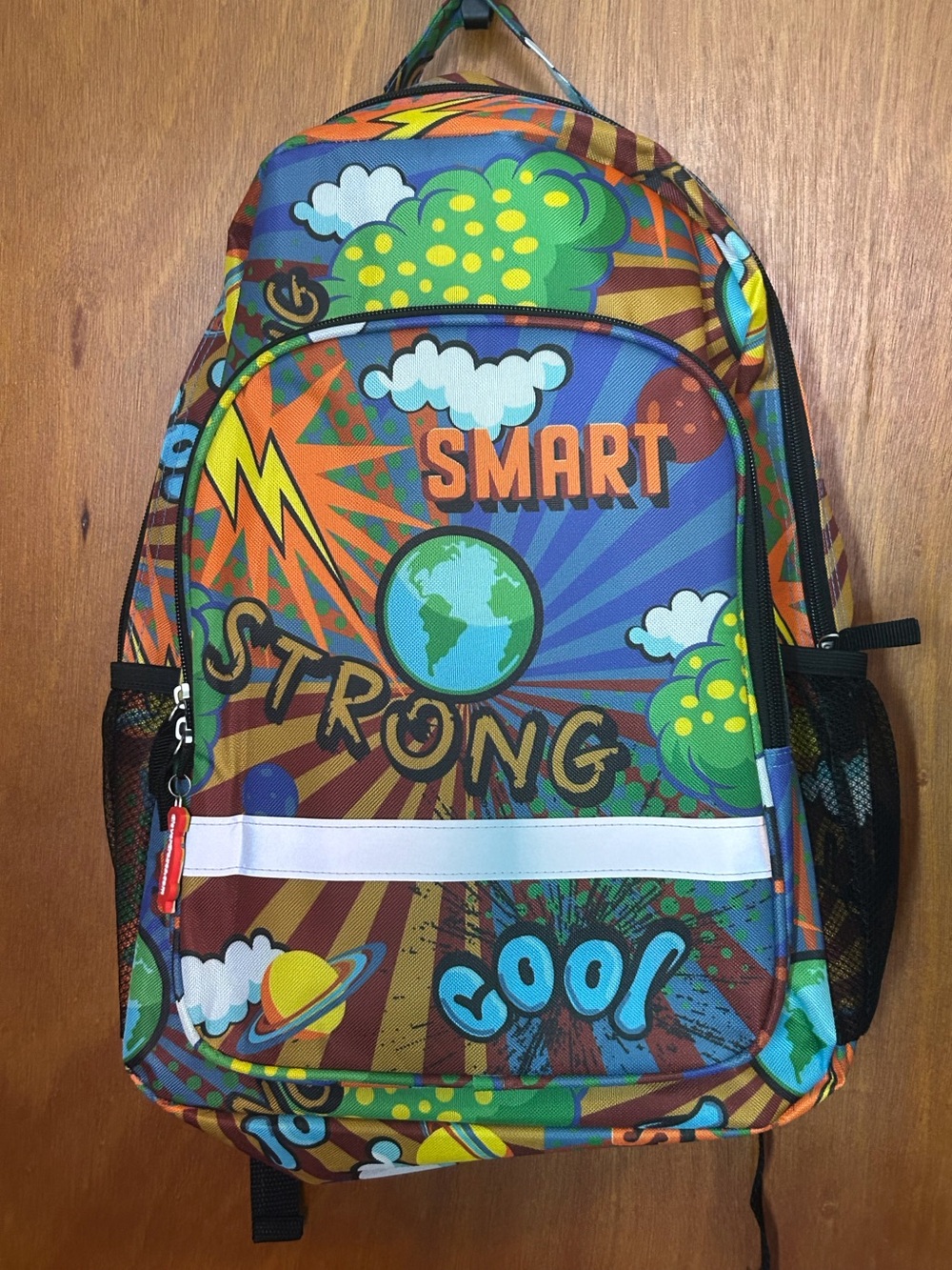 Backpack-Multi-colored Backpack for kids-Planet designed